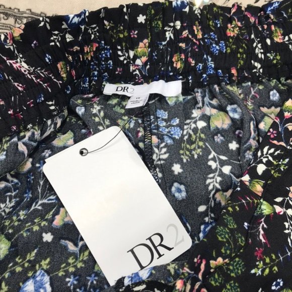 Dr2 Daniel Rainn Floral Print Crop Pants Plus Size - Picture 8 of 11